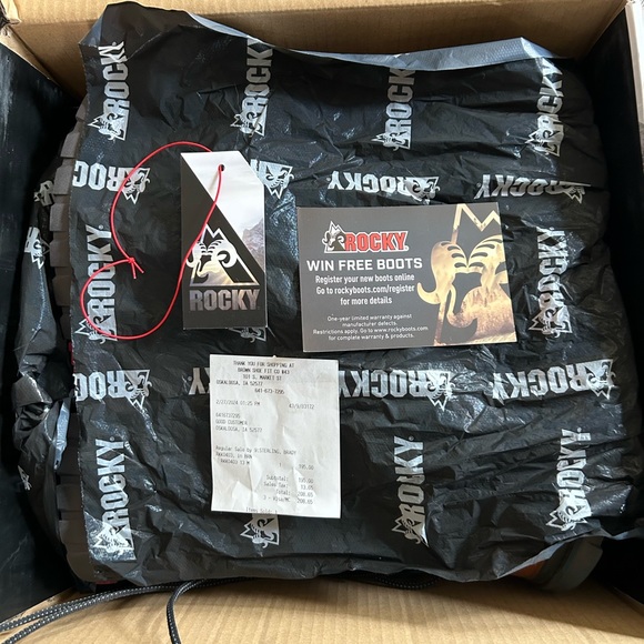 Men’s Rocky Boots Brown Composite Toe Oil & Slip Resistant Size 13 Worn Twice - Picture 3 of 7